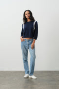 AMANDA CROPPED DOLMAN CREWNECK