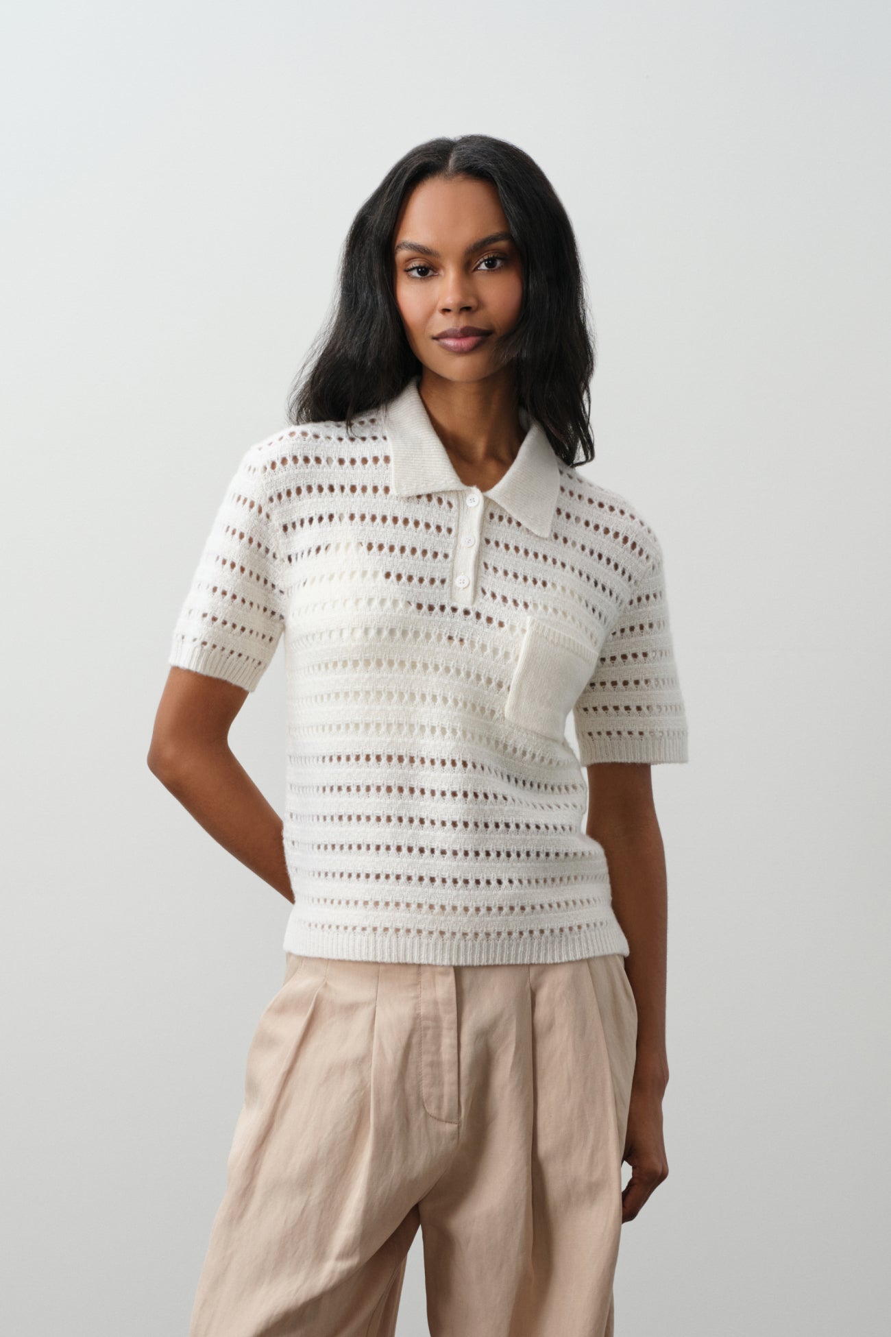 YULIA CROCHET POLO