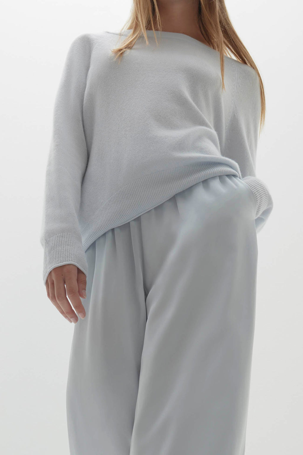 EVAN SILK WIDE LEG PANT | 33" INSEAM