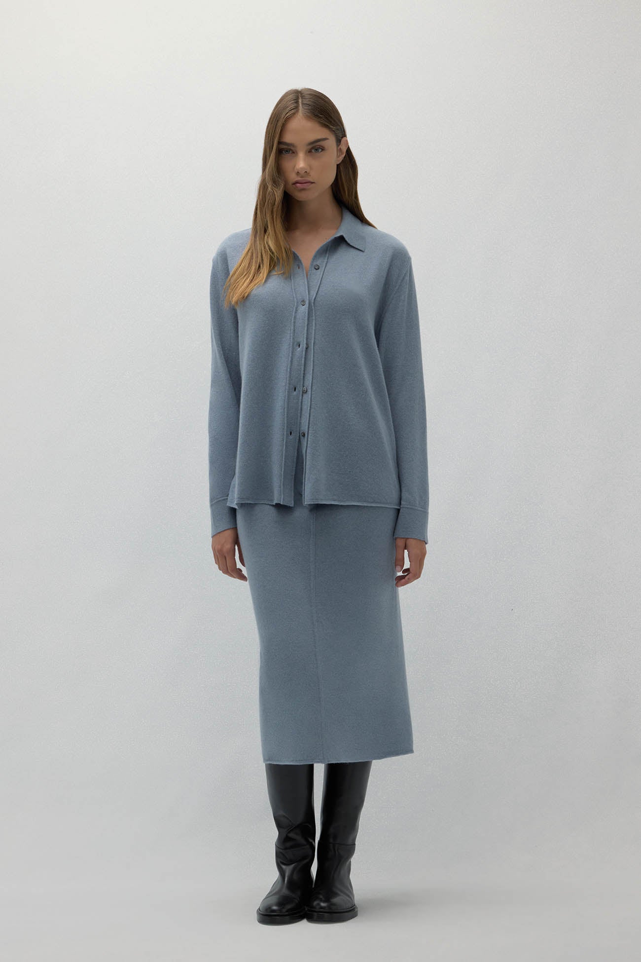 CATANIA DENIM CASHMERE SHIRT