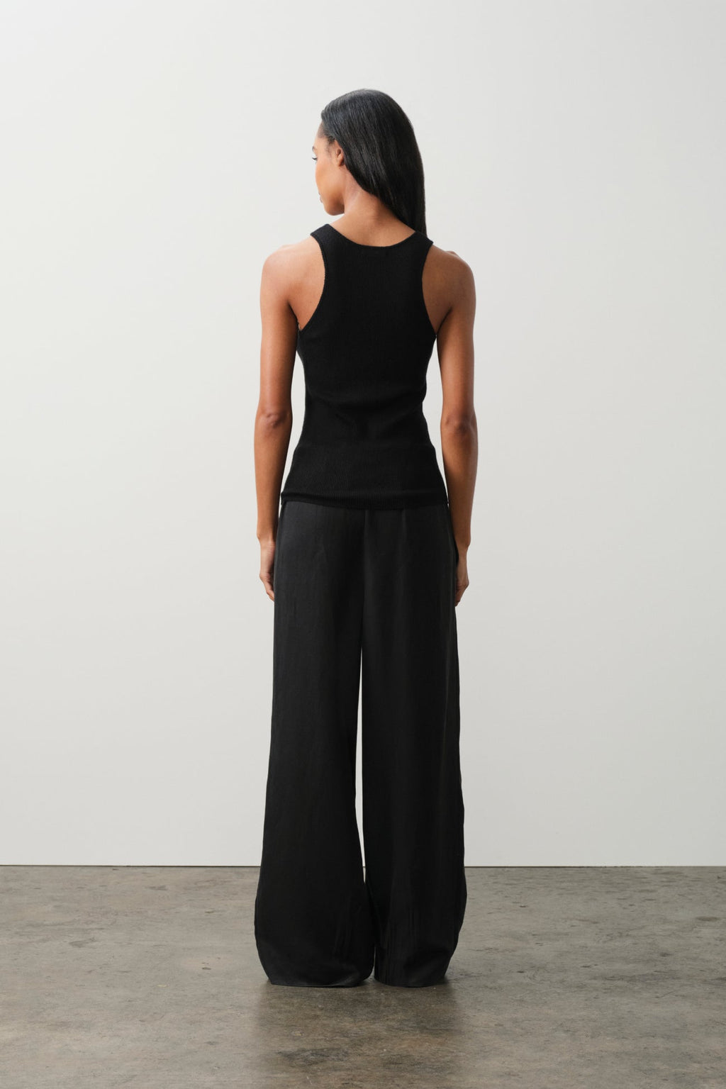 CAROLINA CREWNECK CASHMERE TANK