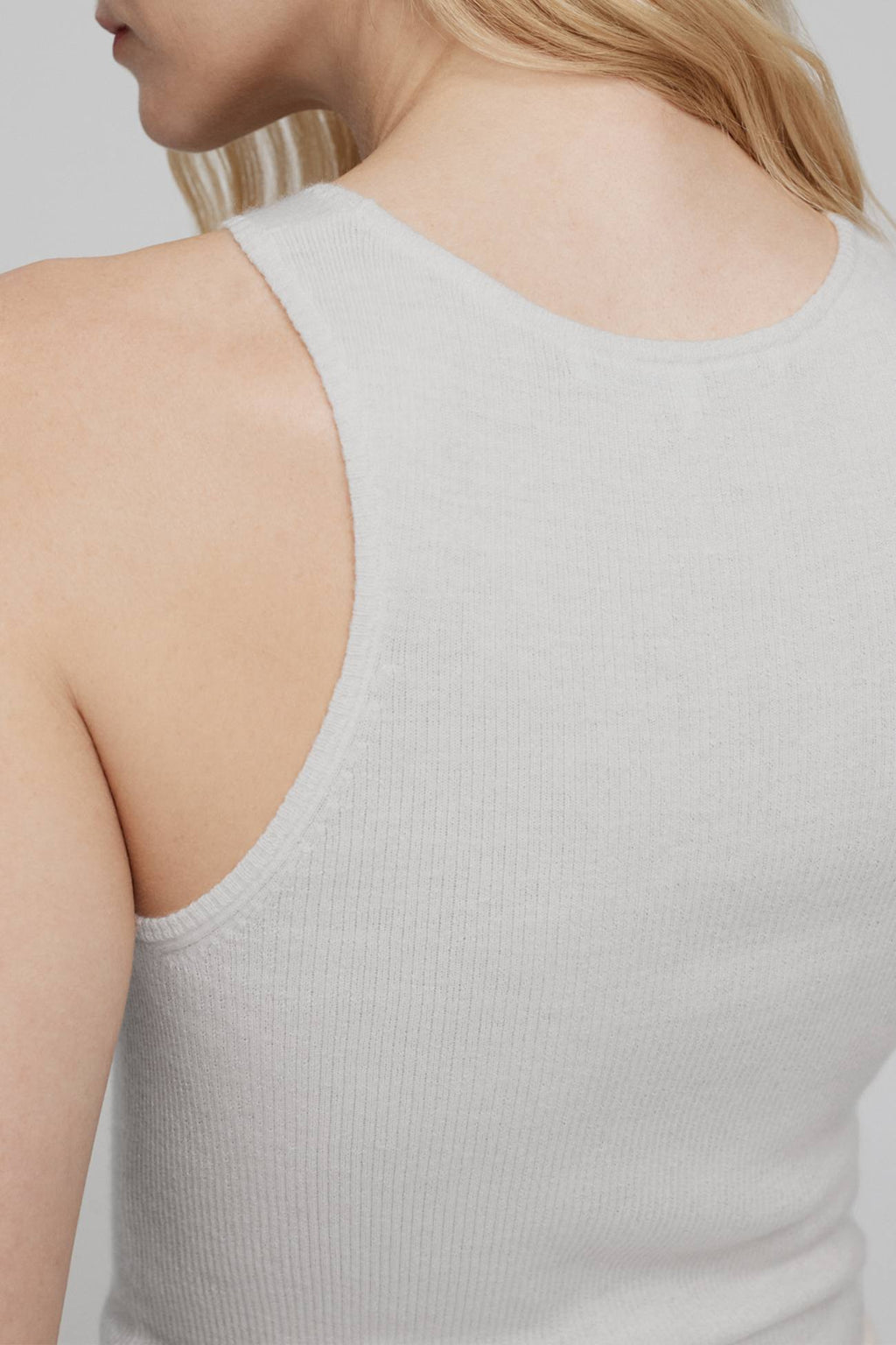 CAROLINA CREWNECK CASHMERE TANK