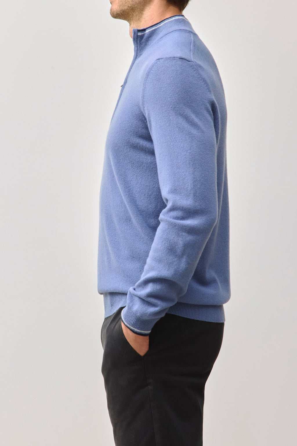 PHILLIP QUARTER-ZIP CASHMERE SWEATER