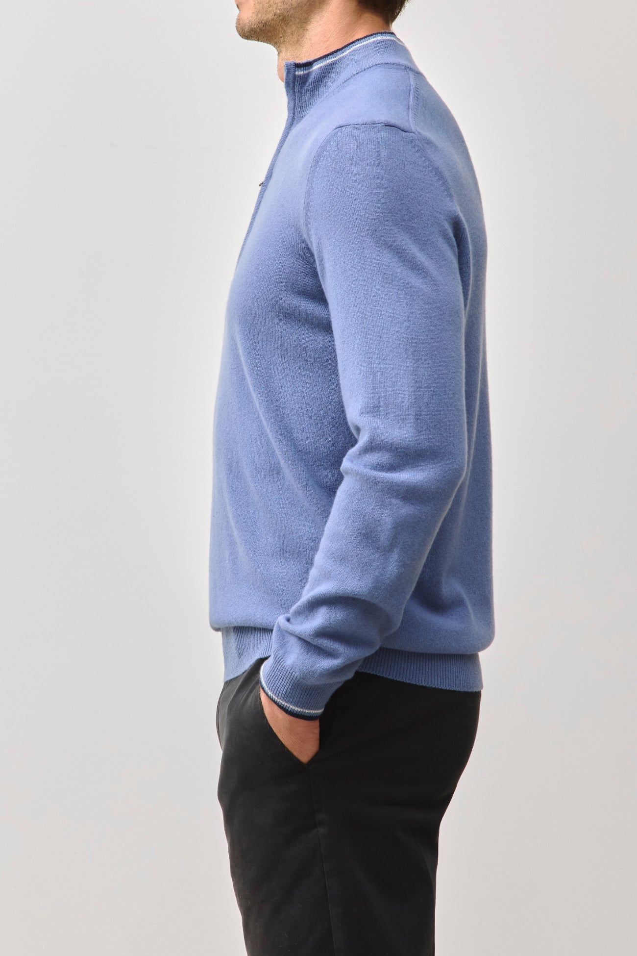 PHILLIP QUARTER-ZIP CASHMERE SWEATER