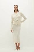 PALOMA BRUSHED CASHMERE CARDIGAN
