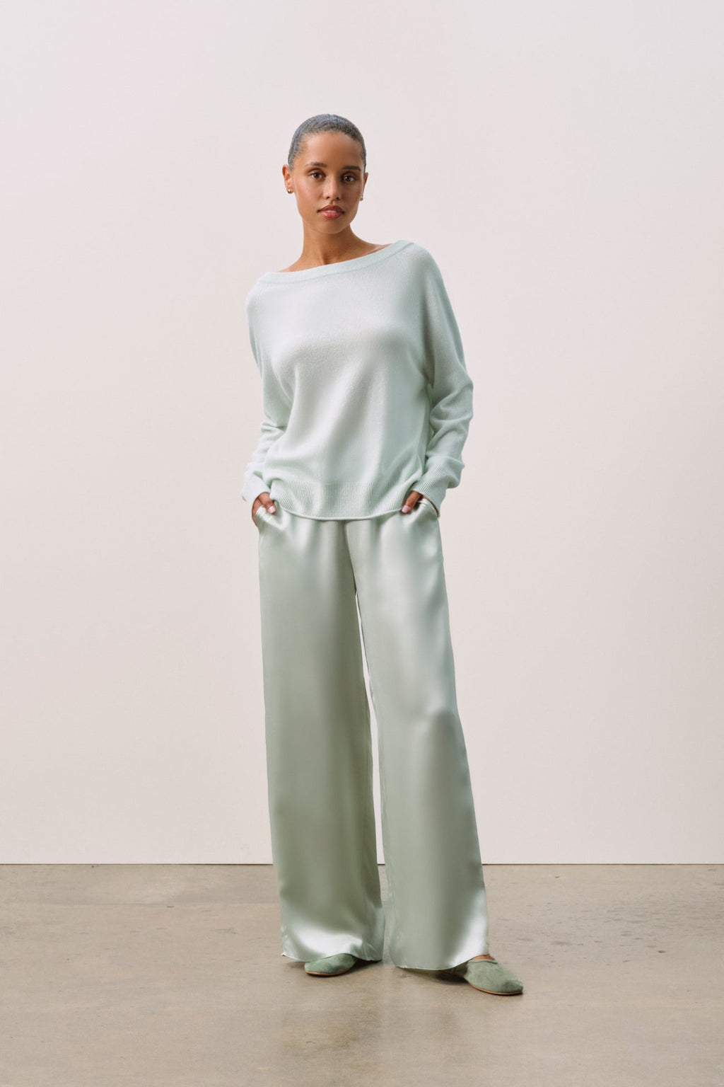 AZALEA CASHMERE OFF THE SHOULDER SWEATER
