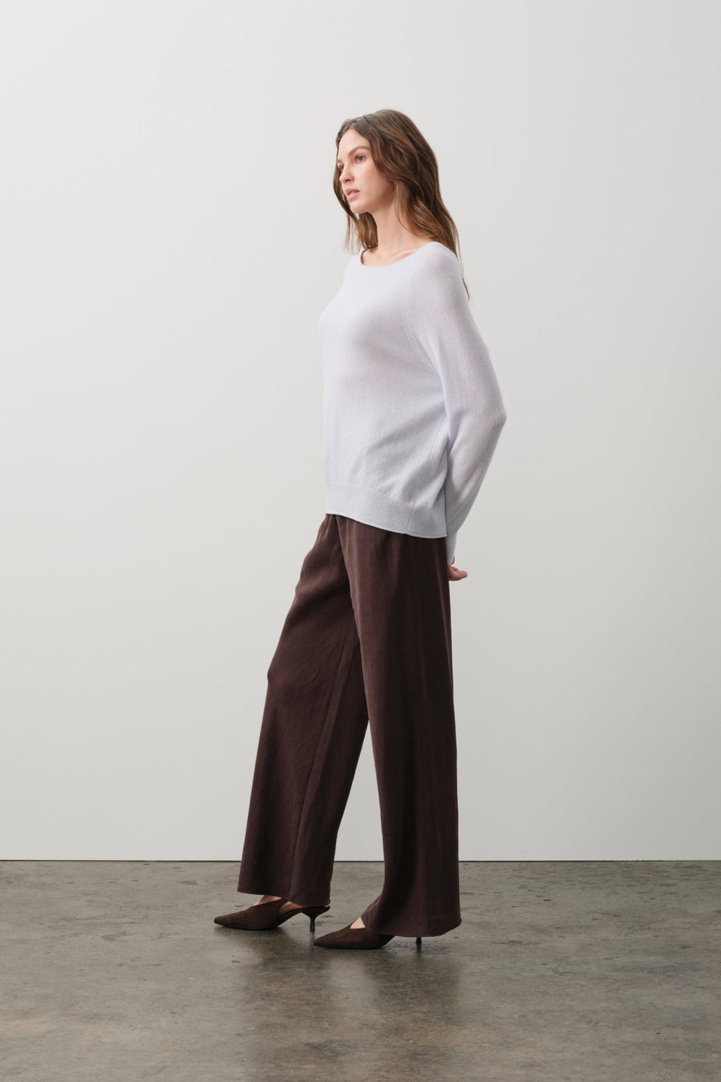 AZALEA CASHMERE OFF THE SHOULDER SWEATER