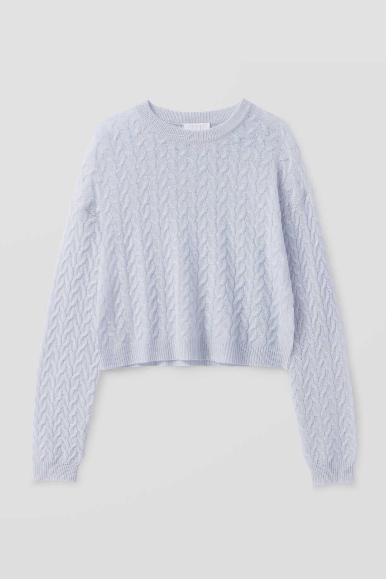 CHRISSY CROPPED CABLE KNIT SWEATER