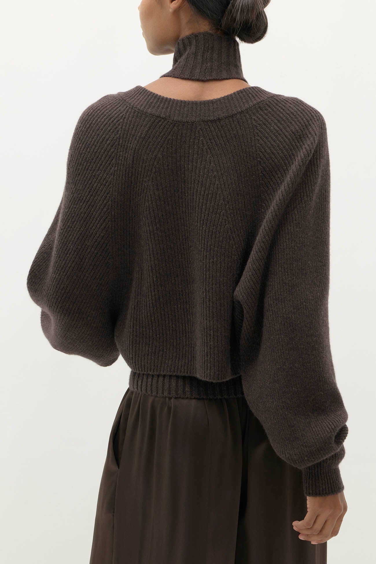 ANTOINETTE RIBBED CASHMERE SHRUG