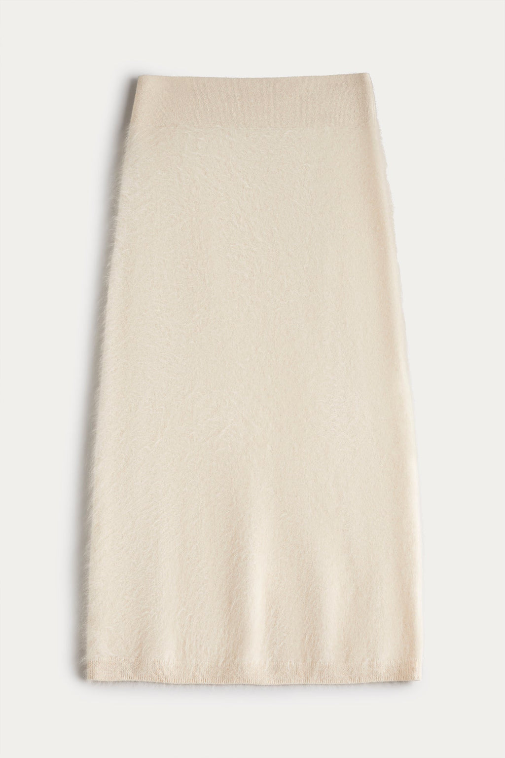 FRANCESCA BRUSHED CASHMERE MIDI SKIRT