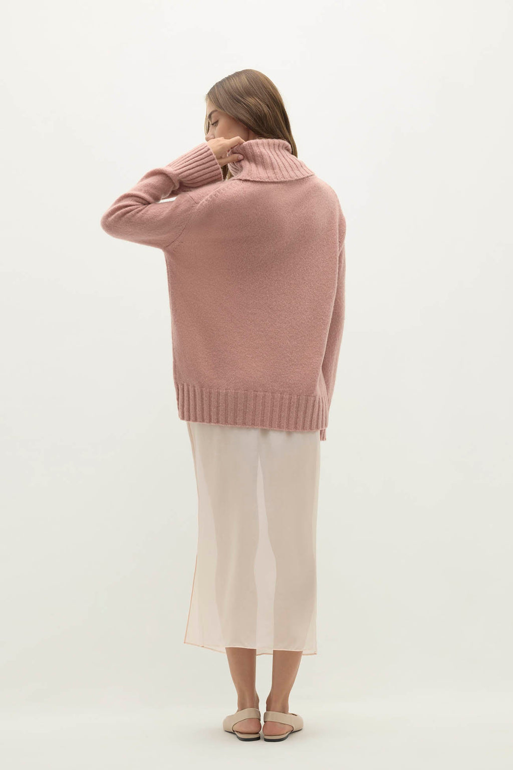 MARTINA CLOUD SPUN CASHMERE TURTLENECK