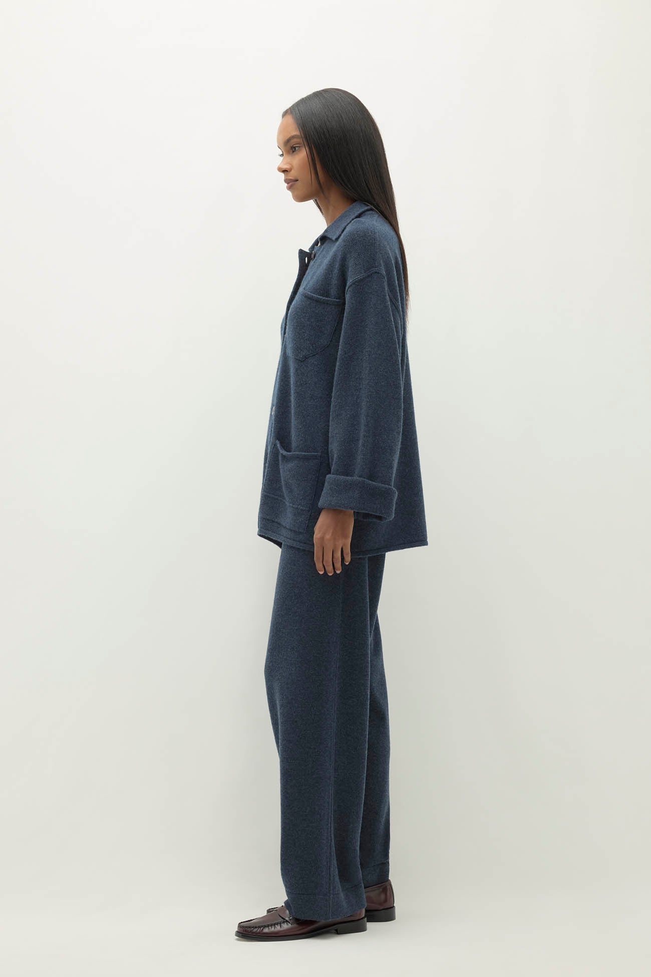 ROME DENIM CASHMERE CHORE JACKET