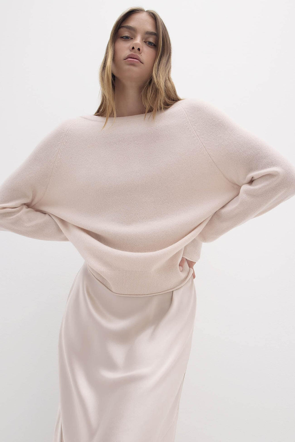 AZALEA CASHMERE OFF THE SHOULDER SWEATER